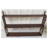 NO SHIP: 32' Plate Shelf, Mahogany