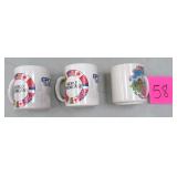 NO SHIP: Disney Mugs and Salt Dish with Spoon