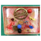 Salient Vintage Tray with Collectibles incl Mother