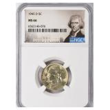 1945-D Jefferson Nickel NGC MS-66 (Jefferson Label
