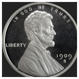 1/2 oz Lincoln Wheat Bullion Silver Round