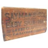 Antique Sayman's Soap Box, $34 Shipping.