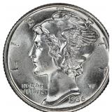 $15,500 Guide: 1936-S Mercury Dime NGC MS-68 FB