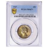 $1000 Guide Value: 1947 Quarter PCGS MS-67+
