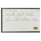 Louis William 'Boze' Berger Signed Cut with COA