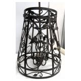 NO SHIPPING: metal light fixture, 19'Hx16'W