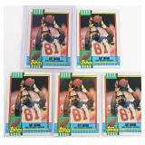 Five (5) 1990 Topps Art Monk (HOF 2008)