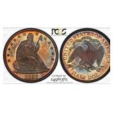 710 Minted! 1887 Seated Liberty Half PCGS Proof-65