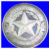 Twelve (12) Troy Ounce Silver TEXAS Bullion Round