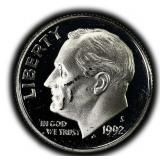 1992-S Silver Proof Roosevelt Dime U.S. Coin