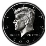 2002-S Silver Proof Kennedy Half Dollar US Coin