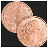 ONE oz Justice Copper Bullion Round