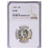 $8750! 1938 Washington Quarter NGC Proof-68(Toned)