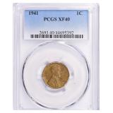 1941 Lincoln Cent PCGS XF-40 BN