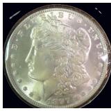1897-O Silver Morgan Dollar, Looks AU-MS