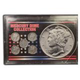 Five (5) Silver Mercury Dimes, $26.25 Melt 4-6-26