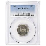 1948 Jefferson Nickel PCGS MS-64