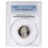 1993-S Jefferson Nickel PCGS Proof-69 DCAM