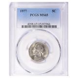 1977 Jefferson Nickel PCGS MS-65