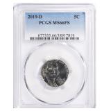 2019-D Jefferson Nickel PCGS MS-66 FS