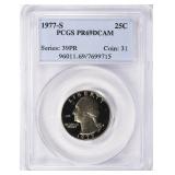 1977-S Washington Quarter PCGS Proof-69 DCAM