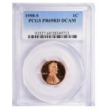 1998-S Lincoln Cent PCGS Proof-69 DCAM