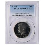 1974-S Kennedy Half Dollar PCGS Proof-69 DCAM