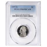 1997-S Jefferson Nickel PCGS Proof-69 DCAM