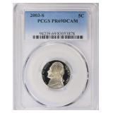2003-S Jefferson Nickel PCGS Proof-69 DCAM