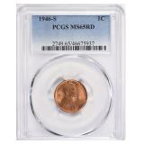 1946-S Lincoln Cent PCGS MS-65 RD