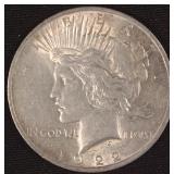 1922 Silver Peace Dollar $59.07 Melt Value