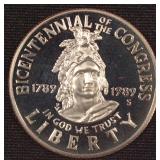 1989 S Bicentennial Congress Half Dollar