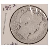 1892-O Silver Barber Quarter