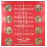 Eight Presidential Dollars, Sealed, UNC