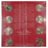 Eight Presidential Dollars, Sealed, UNC