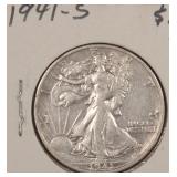 1941 Silver Walking Liberty Half Dollar