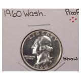 Silver 1960 Washington Quarter, $13.82 Melt Value