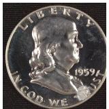 1959 Franklin Half Dollar, $27.63 Melt Value