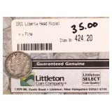 1911 Liberty Head "V" Nickel