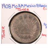 $62.51 Melt: Silver 1908 Mexico One Peso