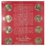 Eight Presidential Dollars, Sealed, UNC