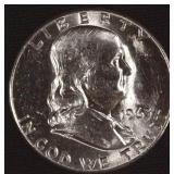 1963 Franklin Half Dollar, $27.63 Melt Value