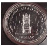 1977 Canada Silver Dollar, Thone of the Senate