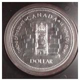 1977 Canada Silver Dollar, Thone of the Senate