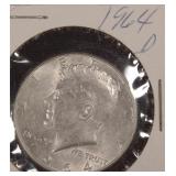 Silver 1964 Kennedy Half Dollar, $27.63 Melt Value