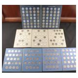 Four (4) Partial Jefferson Nickel Albums