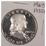 1963 Franklin Half Dollar, $27.63 Melt Value