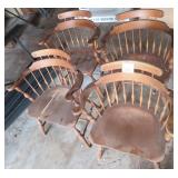Four Maple Chairs in Need of Repair