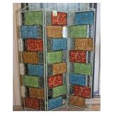 Nice Metal Dressing Screen, 69"H, 3 panels 16"