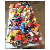 Table Lot: Quantity of Pet Toys, Leashes, Collars